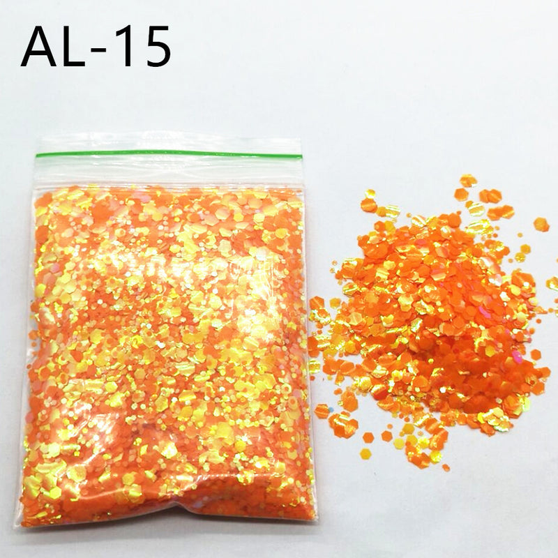 10g Nail Art Big Sequins Mixed Sequins Glitter Powder