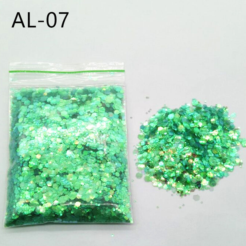 10g Nail Art Big Sequins Mixed Sequins Glitter Powder