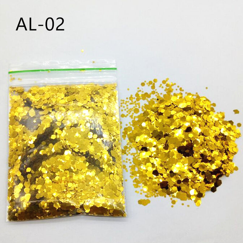 10g Nail Art Big Sequins Mixed Sequins Glitter Powder