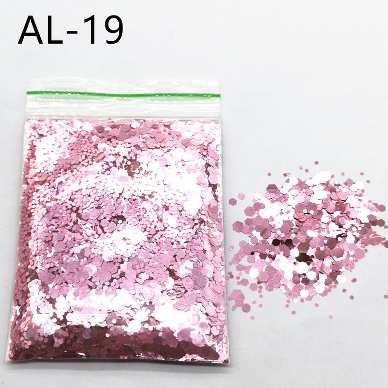 10g Nail Art Big Sequins Mixed Sequins Glitter Powder