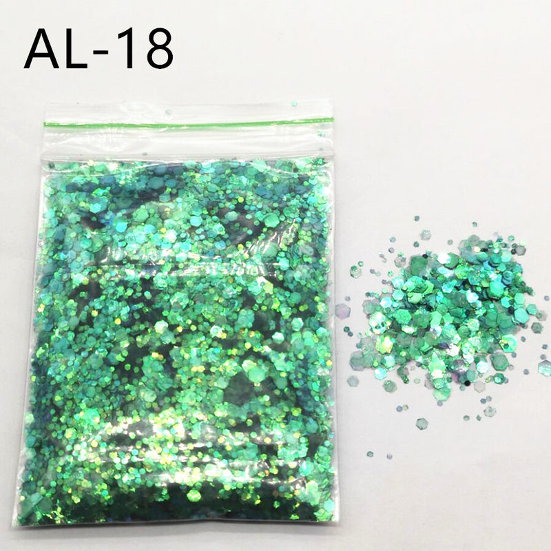 10g Nail Art Big Sequins Mixed Sequins Glitter Powder