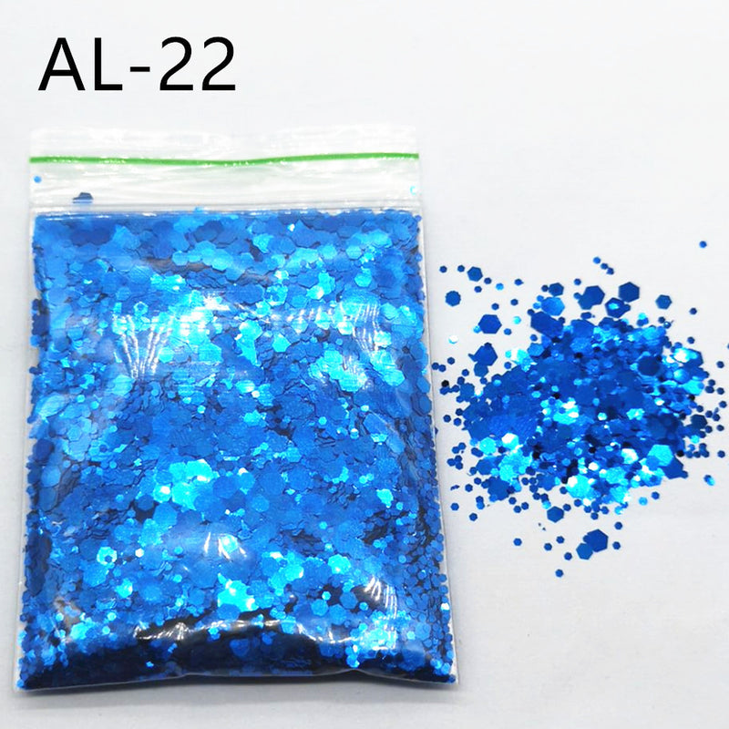 10g Nail Art Big Sequins Mixed Sequins Glitter Powder