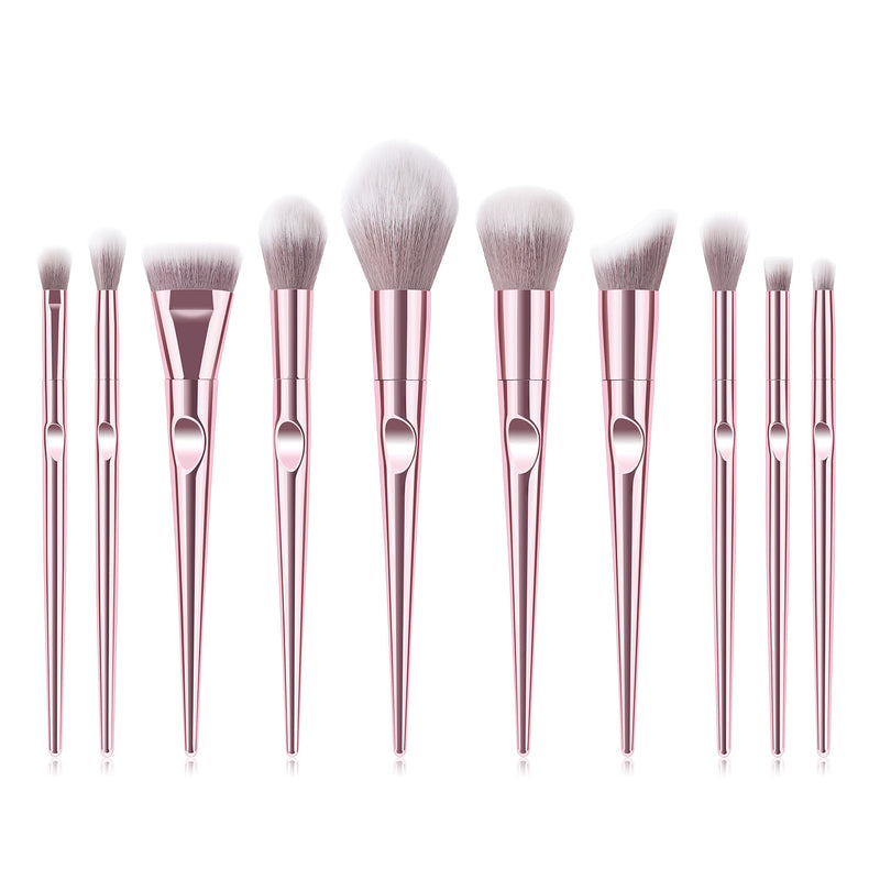 10 PCs Thumb Makeup Brushes Suit Powder Foundation Brush Beauty Tools