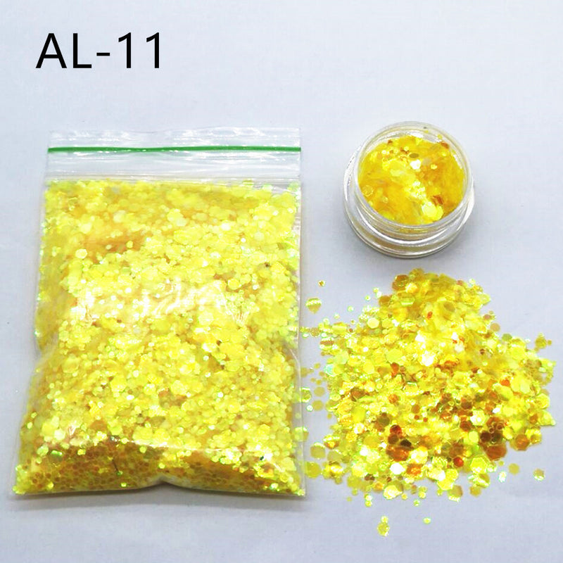 10g Nail Art Big Sequins Mixed Sequins Glitter Powder