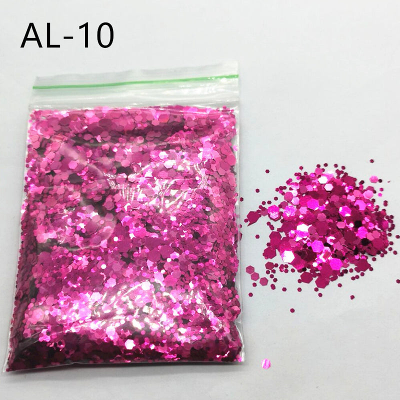 10g Nail Art Big Sequins Mixed Sequins Glitter Powder