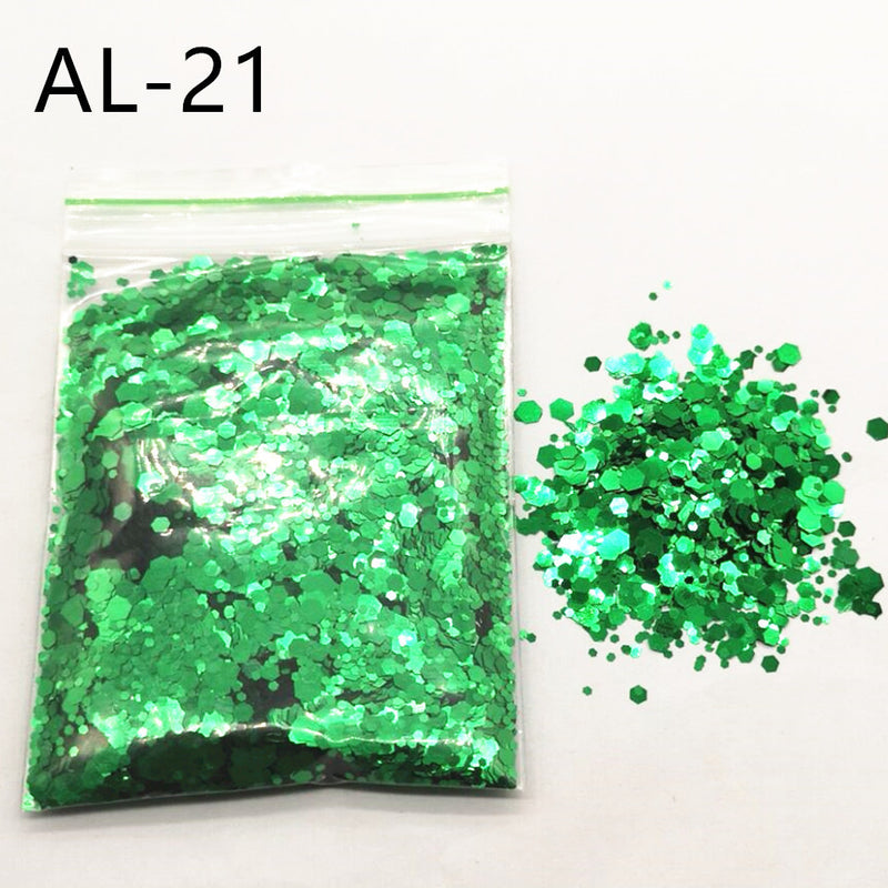 10g Nail Art Big Sequins Mixed Sequins Glitter Powder